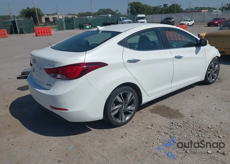 2014 Hyundai Elantra Limited from USA, damaged, VIN 5NPDH4AEXEH484457